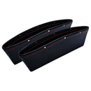 Leather Car Side Seat Slit Pocket Holders Storage Organizer Box L9X8