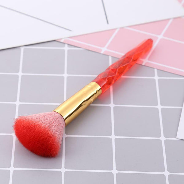 Diamond Makeup Brush Women Cosmetics Beauty Make Up Brush Tool (Red) A#S