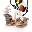 Underwater Animation Landscape Treasure Hunt Diver Pneumatic Decor (White)