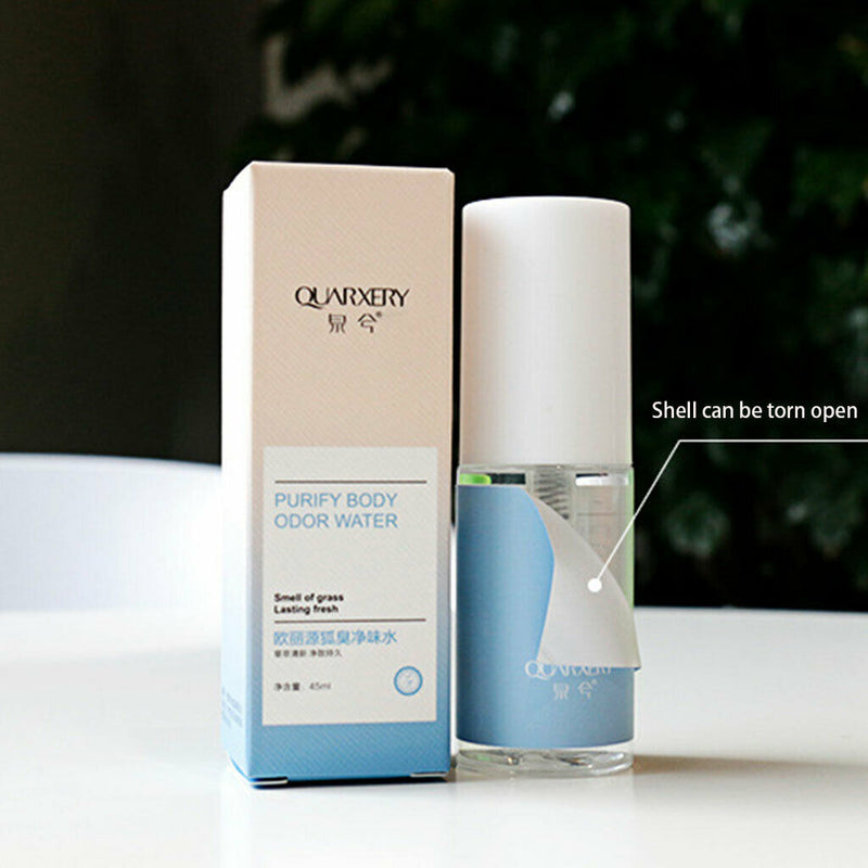 45ml Purify Body Odor Water Spray Long Lasting Refreshing Antiperspirant Remover