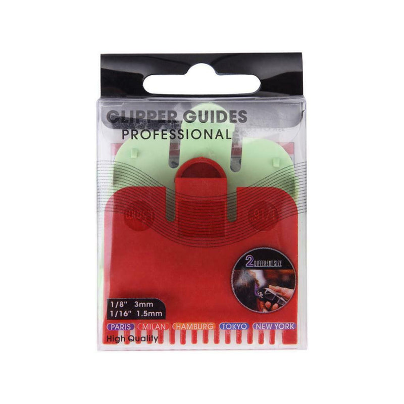 2 x 1/8'' 1/16'' Standard Hair Clipper Attachment Comb Trimm Guide Comb Set