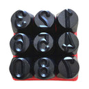 6mm Marking Stamps Steel Hand Metal Set Punch Numbers Die Tool Craft in Case