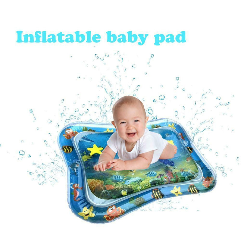 Baby Inflatable Water Play Mat Tummy Time Playmat Fun Activity Pool Cushion