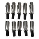 5 Pairs Male/Female 3 Pin XLR Jack Microphone MIC Audio Connector HHES