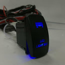 Universal 12-24V LED Light Bar Rocker Switch Push Button On Off Control