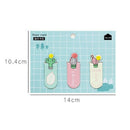 3Pcs /Set Fresh Cute Cactus Magnetic Bookmarks Stationery Office School Supplies