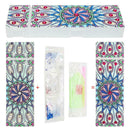 DIY Mandala Special Shaped Diamond Painting 2 Grids Students Pencil Case