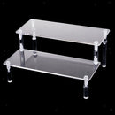 Clear 2-Layer Acrylic Action Figures Car Toys Display Stand Holder Shelf