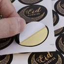 60pcs Eid Mubarak Paper Stickers Gift Seal Labels Islamic Ramadan Party Decor OZ