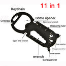 11 In 1 Multi-Function EDC Tool Card Creative Bottle Opener Keychain Portable