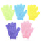 5Pair Exfoliating Body Scrub Gloves Shower Bath Mitt Loofah Skin Massage Spon Cy