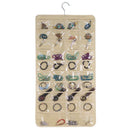 Hanging Jewelry Organizers 80 Pockets Non-Woven Dual Sides Wall Hanging Clo U6C2