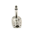 10pcs 1/4'' 6.35 Mm Mono Right Angle Flat Male Connector Solder Lugs