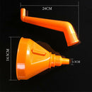 With Filter Car Motorcycle Orange Long Neck Detachable Flexible Oil Funnel