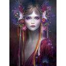 5D DIY Full Drill Diamond Painting Flowers Girl Cross Stitch Embroidery Kit
