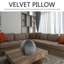 Velvet Round Cushion Soft Ball Pillow for Sofa Room Salon Floor Car Home