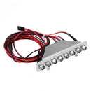 Metal 8 LEDs Light Bar White Red Taillight Lamp Accessory Part for TRAXXAS