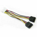 4Pin to 15Pin Serial ATA SATA Splitter Power Cable Connector Male J7T0 Lead X7Z5