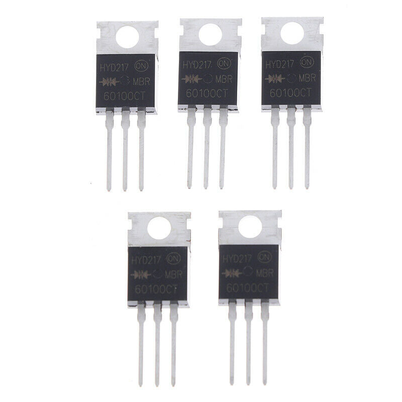5Pcs V60100C MBR60100CT TO220 To-220 Schottky Diode 60A 100V OriginalB Ew