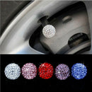 4x Bling Car Rhinestone Tire Valve Caps Diamond Shining Air Caps Auto Accessorie