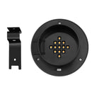 13LED Solar Energy Sink Lamp Pathway Street Lawn Lamp (Black White Light) A