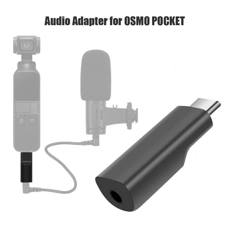 3.5mm Audio Adapter Connector for DJI OSMO Pocket Handheld Gimbal Camera A