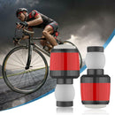 1Pair Safety Bike Handle Bar Grip End Plug LED Light Cycling Warning Lamp