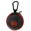 Clip-on Cue Ball Case for Regulation Billiard Ball - easy to carry - Red & Black