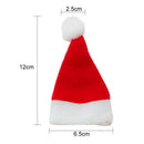 10Pcs Christmas Silverware Holder Mini Xmas Tree Santa Claus Christmas Hats