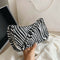 Fashion Zebra Print Women Handbag Tote Small PU Underarm Shoulder Bag (2)