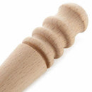 Multi-Size Wood Slicker (10 PCS) Leather Leathercraft Solid Wood Round Burn F7N9
