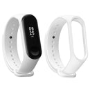 Silicone Smart Bracelet Strap Replacement Wristband for Mi Band 4 (White)