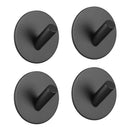Sticky hook, self-adhesive black wall-mounted hook for key robe towel, stai L8T3