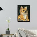 Full Drill Round Diamond Painting Dog Cross Stitch 5D Embroidery Bead Art