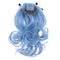 1/3 BJD Wig Hair Blue Curly Hairpiece for LUTS DOD Supper Dollfie Ball Jointed