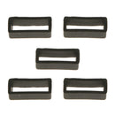 40 Pieces 22mm Silicone Watch Band Strap Loops Keeper Holder White+Black