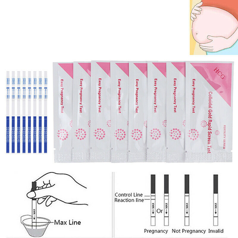 1 Pcs Early Urine Pregnancy Test Strips Midstream Detection Kit Home TestinS Hn
