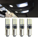 8pcs Canbus Car Bulb Free Error Ba9s T4w H6w Led White 4014 24smd 4.8w Led  Y7J5