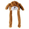 Bear Hat Ear Moving Jumping Hat Funny Lovely Plush Hat Cap For Women Girls
