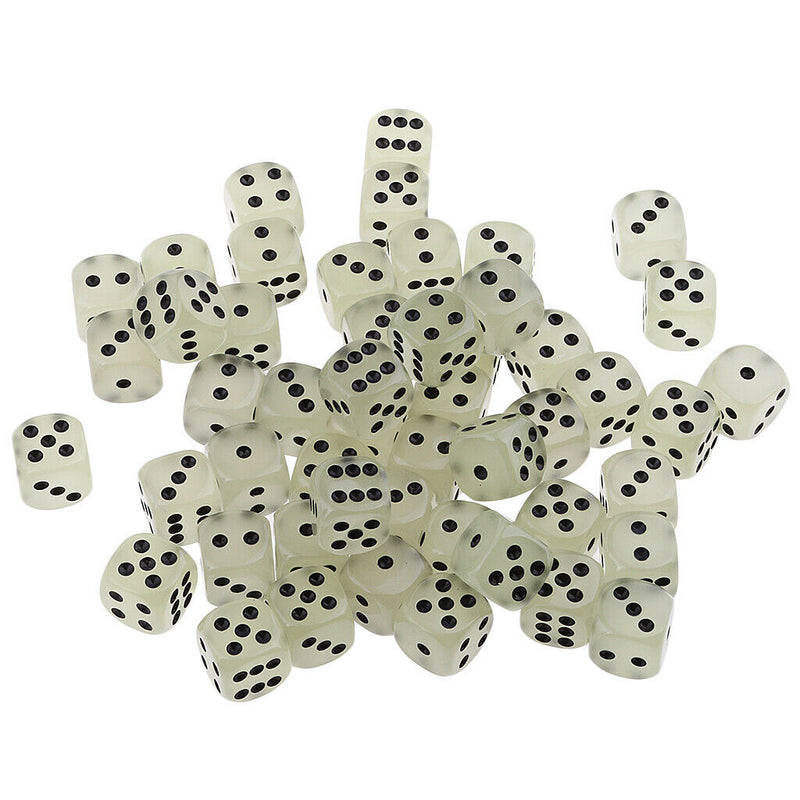 50PCS Surprise me D6 Dice Glow in the dark Dice 14mm for Board Party Table Games