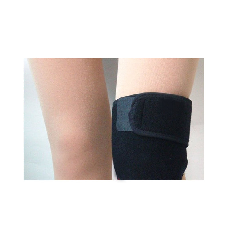 Black Sport Protective Gear Adjustable Knee Pads High Permeable Knee Support
