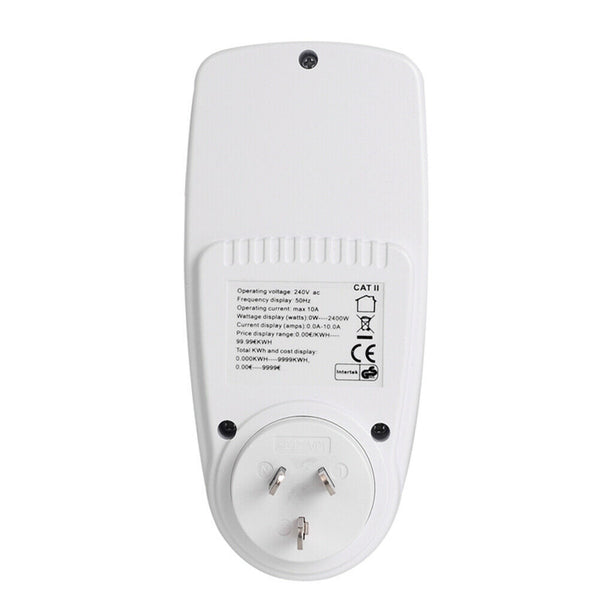 Plug in Power Meter Electricity Analyzer LCD Screen Monitor Voltage Wattmeter AU