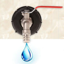 Tote Tank IBC Drain Adapter 2.36" Coarse Thread To 3/4" Brass Hose Faucet Valve