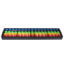 Portable Abacus 17 Rods Beads Column Arithmetic Tool Math Learn Business