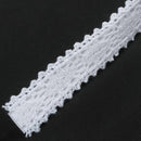 Ribbon Lace Wedding Christmas Border Gift approx 18mm x 1.7m White