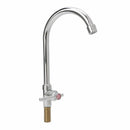 1/2" Kitchen Connect Basin Faucet Gooseneck Single Cold Water Tap Chrome Plated