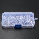 340pcs M3 A2 Stainless Steel Hex Screw Nuts Bolt Cap Socket Assortment Set Box