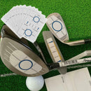 10 Sets Golf Impact Tapes Labels Recorder Kit for Woods Irons and Putter