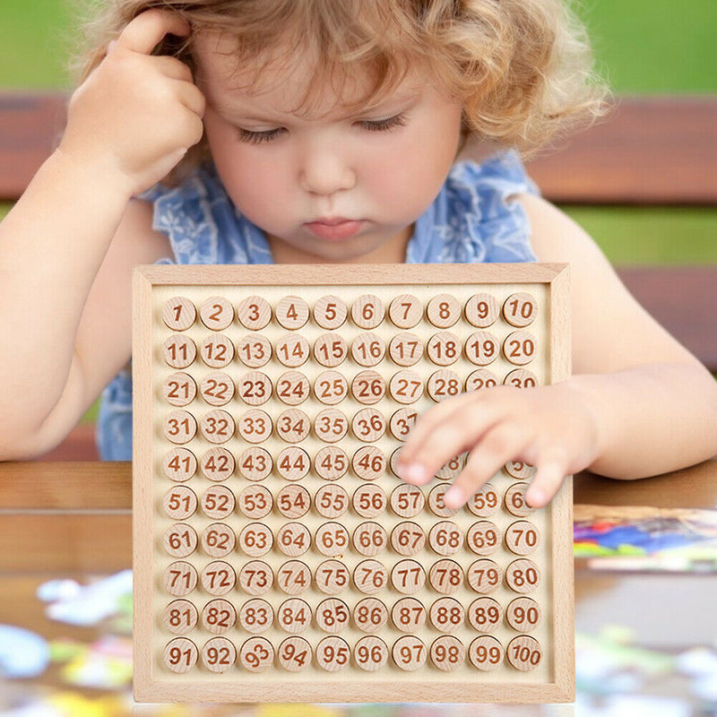 Wooden Educational Toys Number Counting Preschool Math Board Teaching Aids