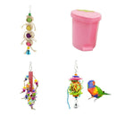 4pcs Parrots Forgaing Toys Rattan Toys